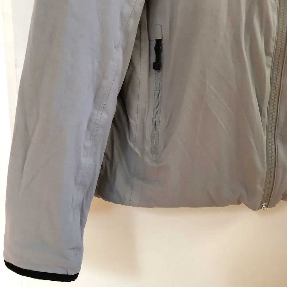 Ministry of Supply Aurora Insulated Full Zip Hood Jacket Green Gray Men Large - Picture 4 of 12